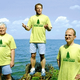 Flanked by members of his camp, presidential contender Al Gore defends himself before reporters.